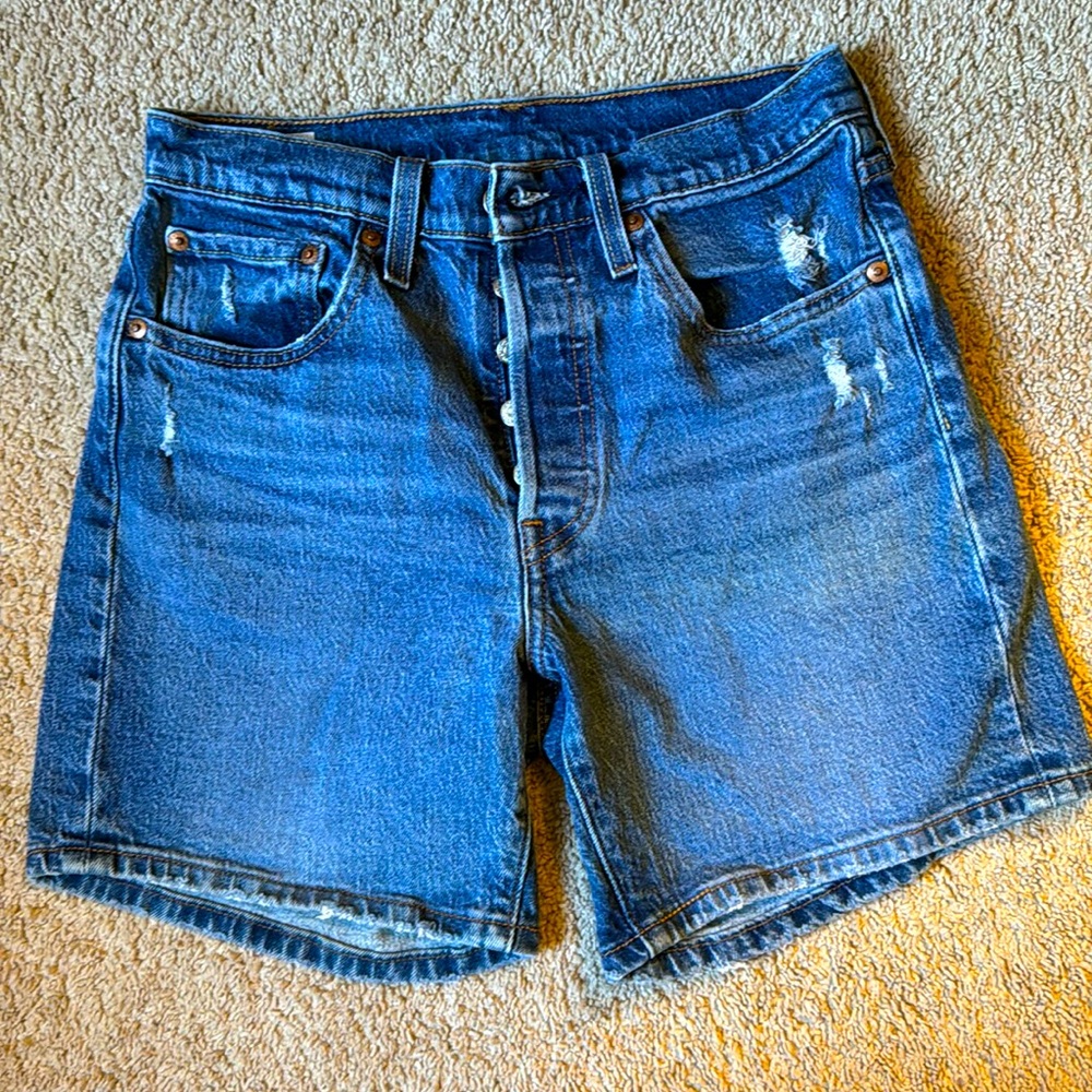Levi high waisted jeans shorts, size TWENTY SIX